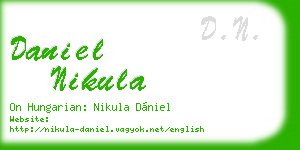 daniel nikula business card